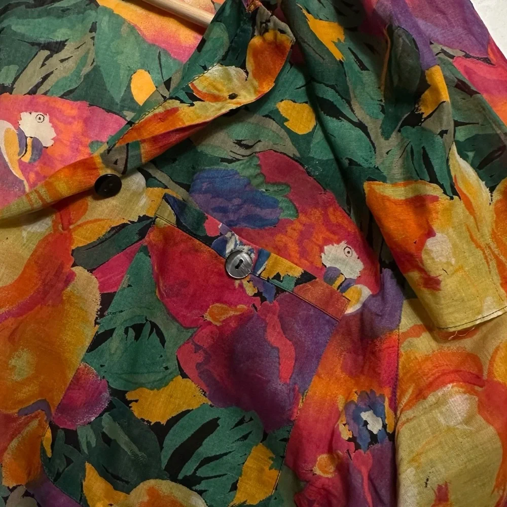 Akris Multicolor Floral Blouse - Picture 4 of 5